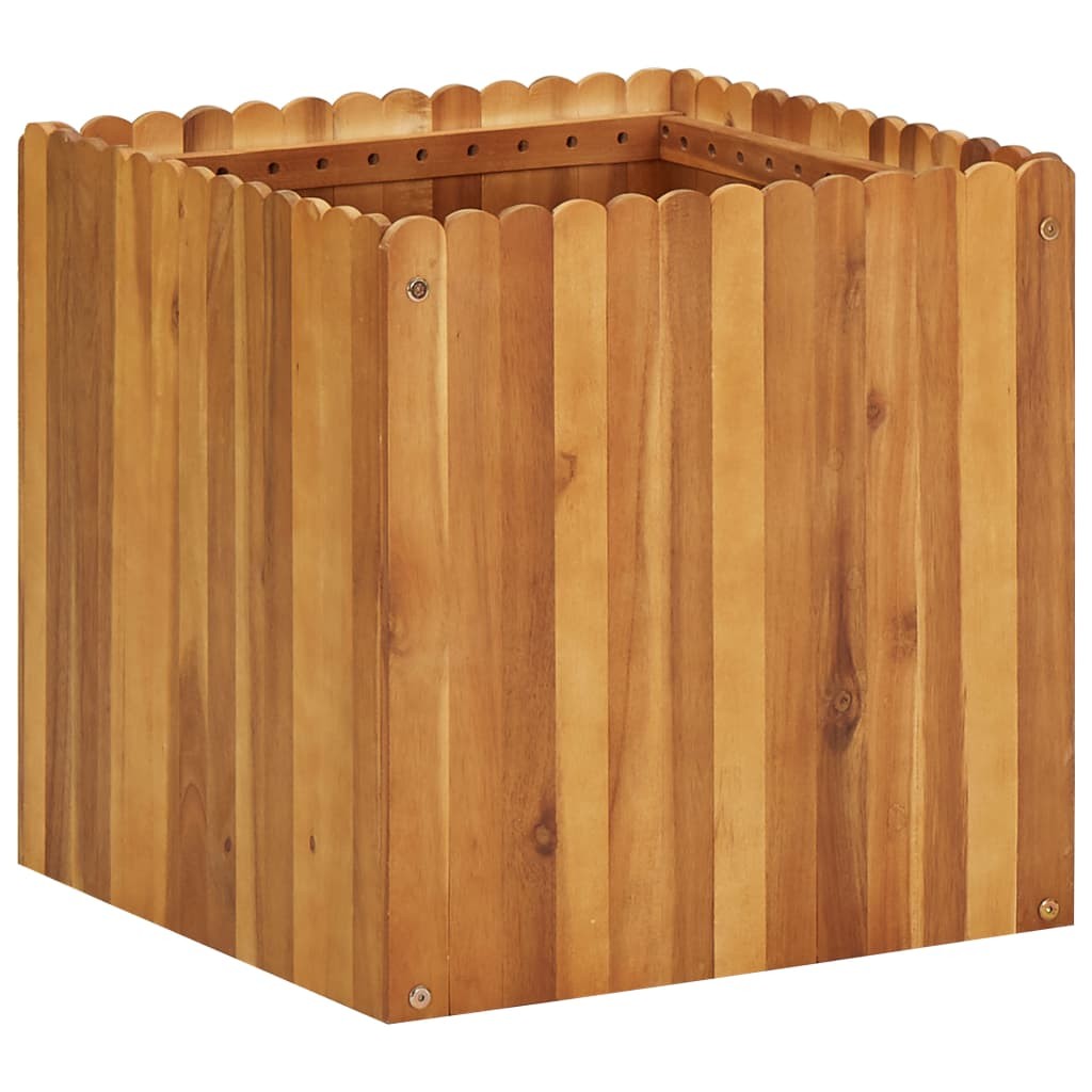 Jardinière Bois Acacia Massif 50 X 50 x 50 cm Très tendance. Jardin, Patio, Balcon