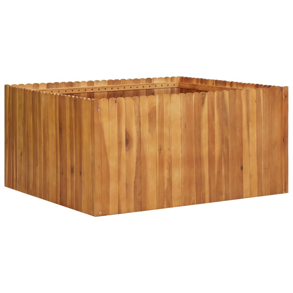 Jardinière Bois Acacia Massif 100 X 100 x 50 cm Très tendance. Jardin, Patio, Balcon
