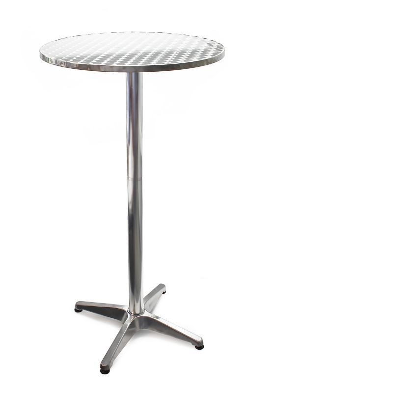 Table Haute Style Bistrot Bar 114 cm et dimaètre 60 cm.Aluminium Idéal Soirée , Terrasse, Barbecue, Fêtes