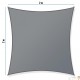 2 Voiles d’Ombrage : 200 X 200 cm Protection Contre le Vent, le Soleil et les Rayons UV 30+ pour Votre Jardin et Balcon