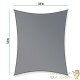 Voile d’Ombrage : 3 X 5 m Protection Contre le Vent, le Soleil et les Rayons UV 30+ pour Votre Jardin et Balcon
