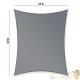 Voile d’Ombrage : 2,5 X 4 m Protection Contre le Vent, le Soleil et les Rayons UV 30+ pour Votre Jardin et Balcon