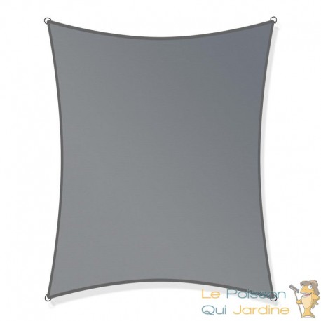 Voile d’Ombrage : 2,5 X 4 m Protection Contre le Vent, le Soleil et les Rayons UV 30+ pour Votre Jardin et Balcon
