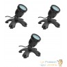 3 Spots Led Bassin 6W Immergeables. Éclairage Bassin De Jardins Et Piscine