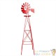 Éolienne Décorative U.S Verte Pour Jardin, Style Éolienne Américaine
