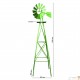 Éolienne Décorative U.S Verte Pour Jardin, Style Éolienne Américaine