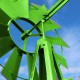 Éolienne Décorative U.S Verte Pour Jardin, Style Éolienne Américaine
