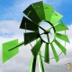 Éolienne Décorative U.S Verte Pour Jardin, Style Éolienne Américaine