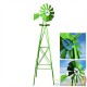 Éolienne Décorative U.S Verte Pour Jardin, Style Éolienne Américaine