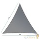 2 Voiles d’Ombrage : 2 X 2 X 2 m Protection Contre le Vent, le Soleil et les Rayons UV 30+ pour Votre Jardin et Balcon