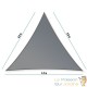 Voile d’Ombrage : 3 X 3 X 4,2 m Protection Contre le Vent, le Soleil et les Rayons UV 30+ pour Votre Jardin et Balcon