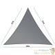 Voile d’Ombrage : 4,2 X 4,2 X 6 m Protection Contre le Vent, le Soleil et les Rayons UV 30+ pour Votre Jardin et Balcon