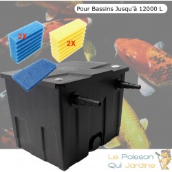 Filtre Pour Bassins De Jardin Et Étangs Jusqu'à 12000 Litres + Jeu de mousses