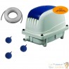 Set Aérateur Bassin Pompe à air 2100 l/h 3 boules diffuseur SILENCIEUX. Pour 4000 litres environ