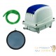 Set Aérateur Bassin Pompe à air 4800 l/h 1 diffuseur 20 cm de diamètre SILENCIEUX. Pour 8000 litres environ