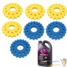 Mousses De Remplacement Filtre Bassin Sous Pression 55W + bactéries 2500 ml
