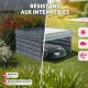 Cabane pour robot tondeuse avec toit à végétaliser