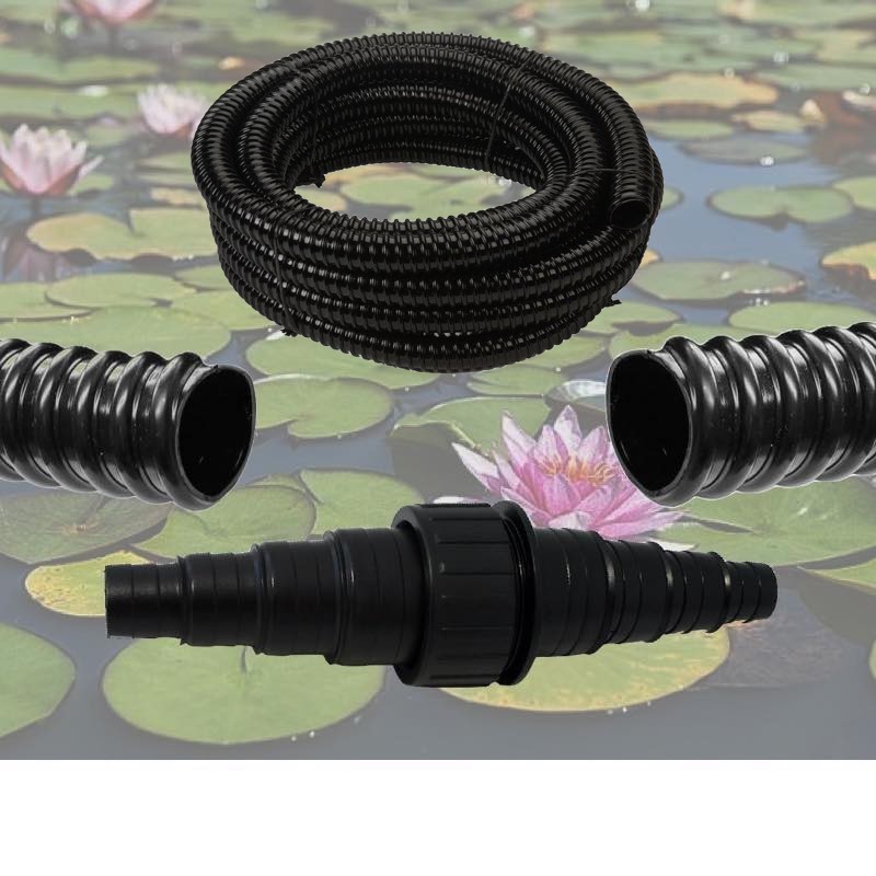 Raccord Droit - Manchon À Visser + 5 m Tuyau Bassin 20 mm