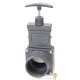 2 Vannes Guillotines PVC 63 mm pour bassin de jardin