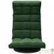 Fauteuil Moderne Vert Foncé en Velours ou chaise longue de salon. Pivotant à 360°