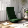 Fauteuil Moderne Vert Foncé en Velours ou chaise longue de salon. Pivotant à 360°