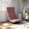 Fauteuil Moderne Rose en Velours ou chaise longue de salon. Pivotant à 360°