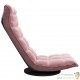 Fauteuil Moderne Rose en Velours ou chaise longue de salon. Pivotant à 360°