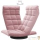 Fauteuil Moderne Rose en Velours ou chaise longue de salon. Pivotant à 360°