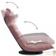 Fauteuil Moderne Rose en Velours ou chaise longue de salon. Pivotant à 360°