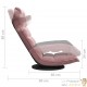Fauteuil Moderne Rose en Velours ou chaise longue de salon. Pivotant à 360°