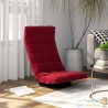 Fauteuil Moderne Rouge en Velours ou chaise longue de salon. Pivotant à 360°