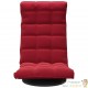 Fauteuil Moderne Rouge en Velours ou chaise longue de salon. Pivotant à 360°