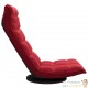 Fauteuil Moderne Rouge en Velours ou chaise longue de salon. Pivotant à 360°
