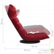 Fauteuil Moderne Rouge en Velours ou chaise longue de salon. Pivotant à 360°