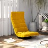Fauteuil Moderne Jaune en Velours ou chaise longue de salon. Pivotant à 360°
