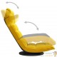 Fauteuil Moderne Jaune en Velours ou chaise longue de salon. Pivotant à 360°