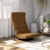 Fauteuil Moderne Marron en Velours ou chaise longue de salon. Pivotant à 360°