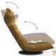 Fauteuil Moderne Marron en Velours ou chaise longue de salon. Pivotant à 360°