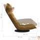 Fauteuil Moderne Marron en Velours ou chaise longue de salon. Pivotant à 360°