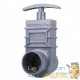 Pack vanne guillotine + connecteur bâche inox 50 mm