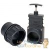 Pack vanne guillotine + connecteur bâche vissé 90 mm