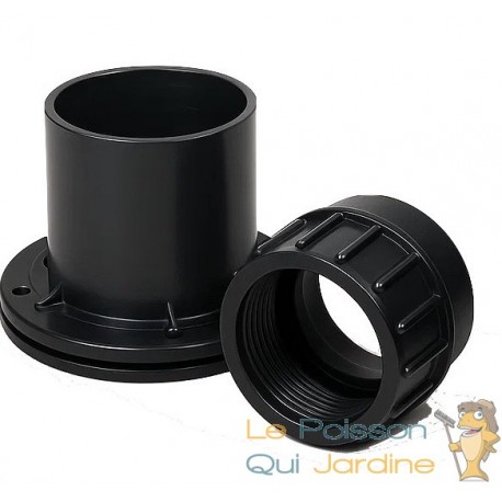 Pack Connecteurs : Vis Inox 50 mm + Passe-Paroi à Visser 90 mm – PVC Alimentaire