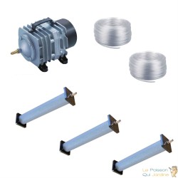 Set aération bassin de jardin 3 diffuseurs 30 cm de 25000 à 30000 litres