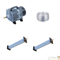 Set aération bassin de jardin 8400 l/h 2 diffuseurs 22 cm de 15000 à 20000 litres