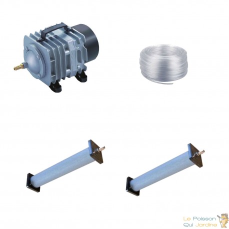 Set aération bassin de jardin 8400 l/h 2 diffuseurs 22 cm de 15000 à 20000 litres