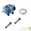 Set aération 2 diffuseurs 22 cm bassin de jardin de 5000 à 7000 litres