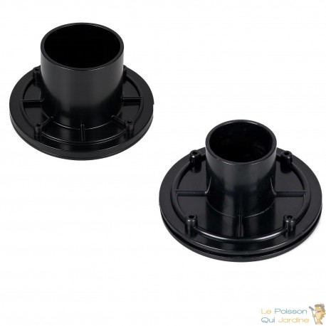 Pack Connecteurs : Vis Inox 63 mm + Passe-Paroi à Vis Inox 110 mm – PVC Alimentaire