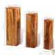 Ensemble de 3 supports de plantes en bois massif – Design unique et fait main