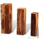 Ensemble de 3 supports de plantes en bois massif – Design unique et fait main