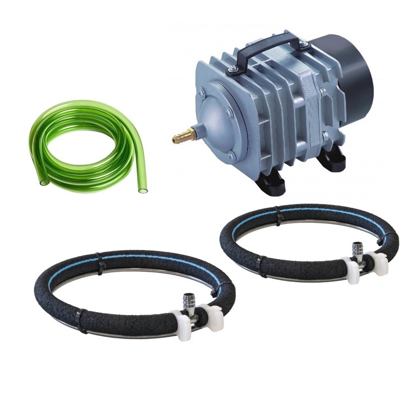 Set aération 2 Diffuseurs Poreux 22 cm pour bassin de jardin de max. 4 m³